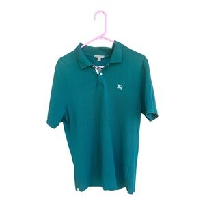 Green Burberry Brit polo shirt